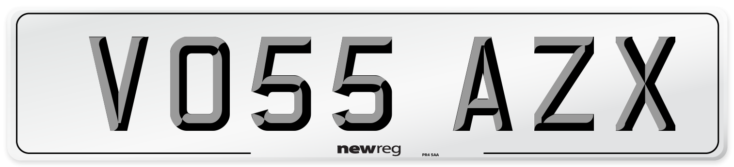 VO55 AZX Number Plate from New Reg